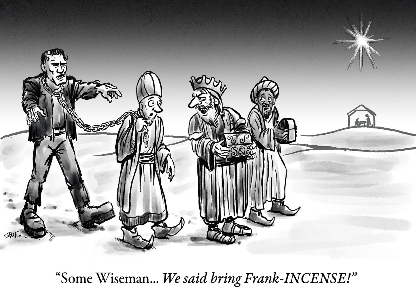 A christmas Cartoon by ER Flynn