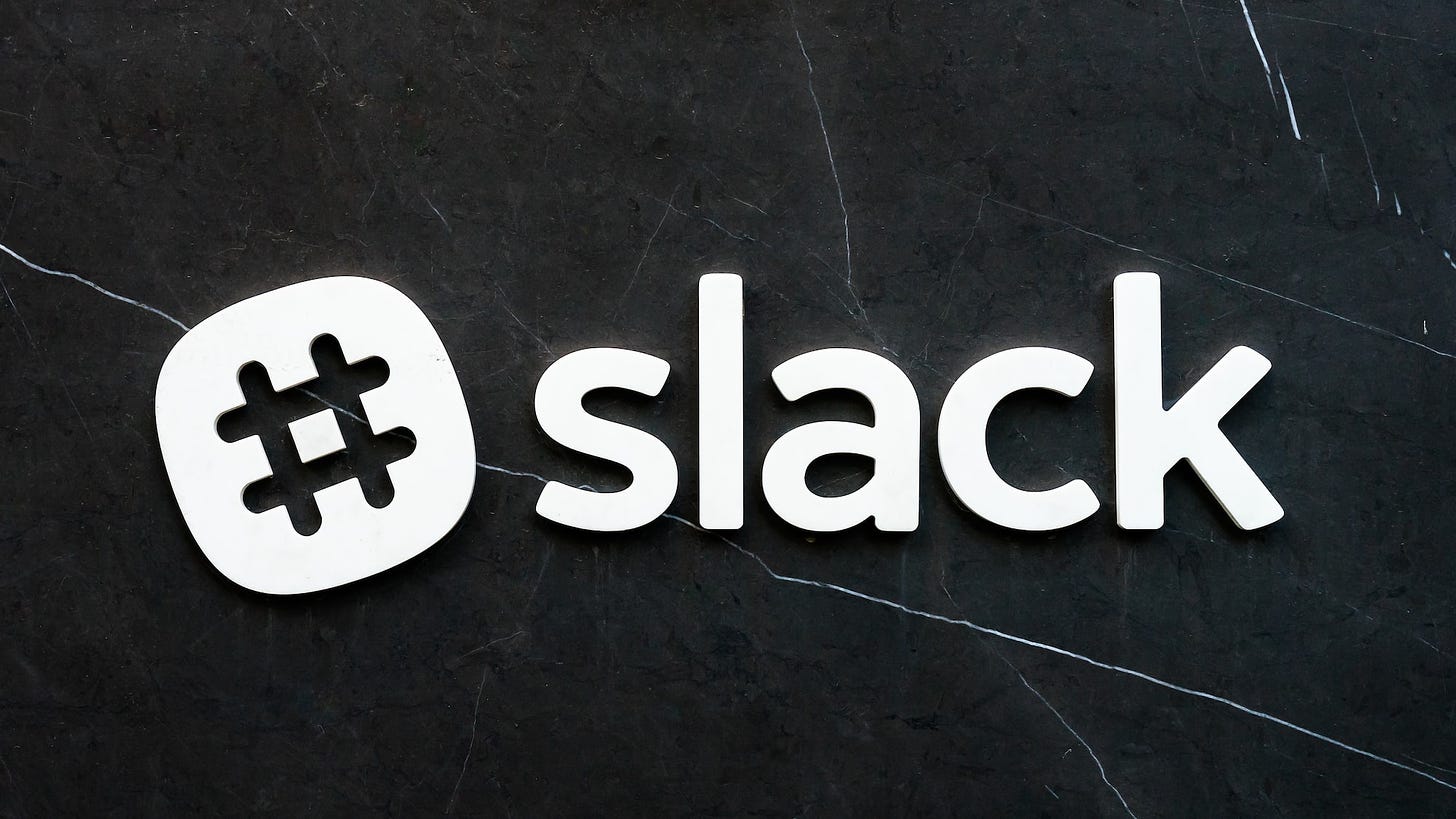 Global productivity spiked during Slack downtime