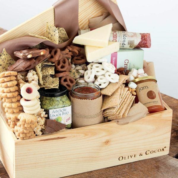 luxury food basket for new moms