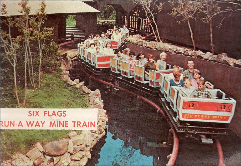 Six Flags over Texas Runaway Mine Train | 1950sUnlimited | Flickr