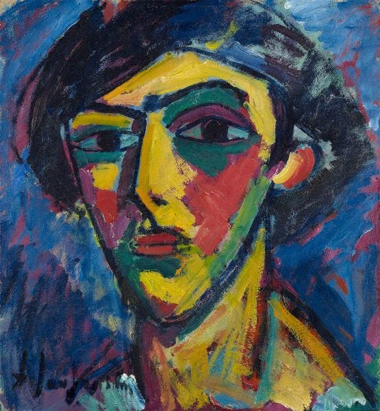 Head of a Youth | Alexei Jawlensky | Painting Reproduction 19373 | TOPofART