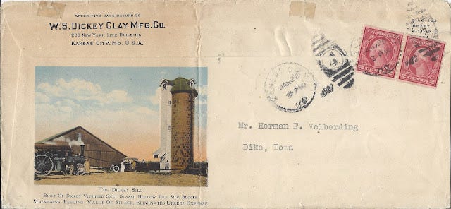 large envelope with barn and silo