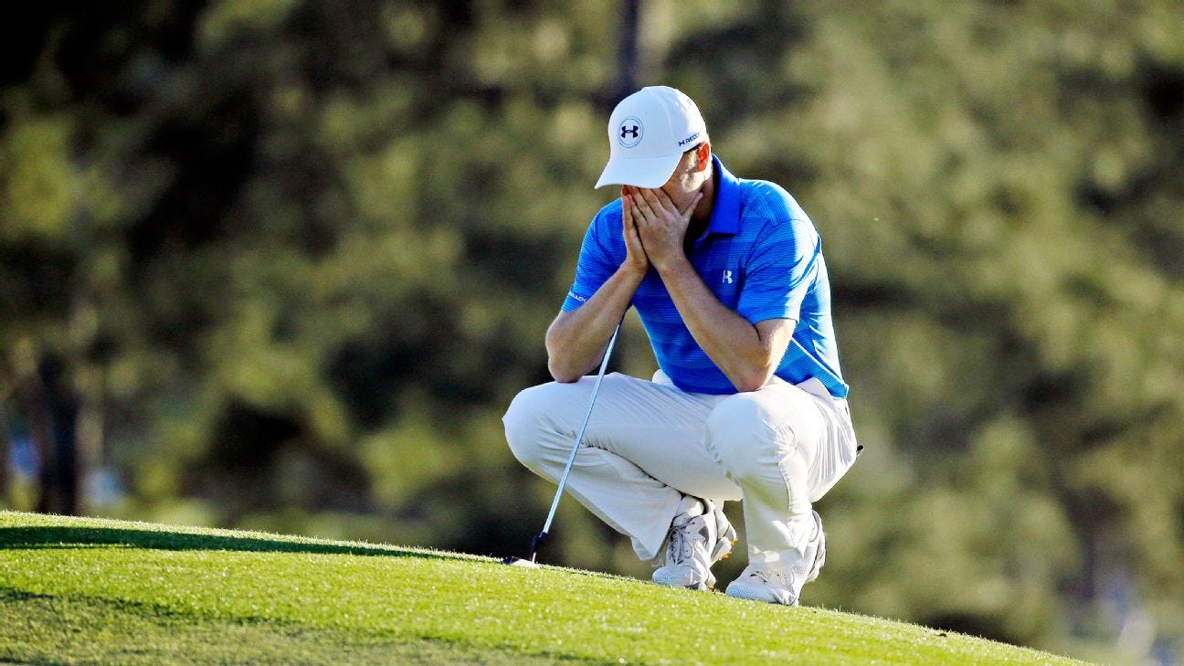 Jordan Spieth's collapse at the Masters the most shocking in golf history -  ESPN