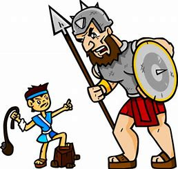 Image result for Free Cartoon David and Goliath