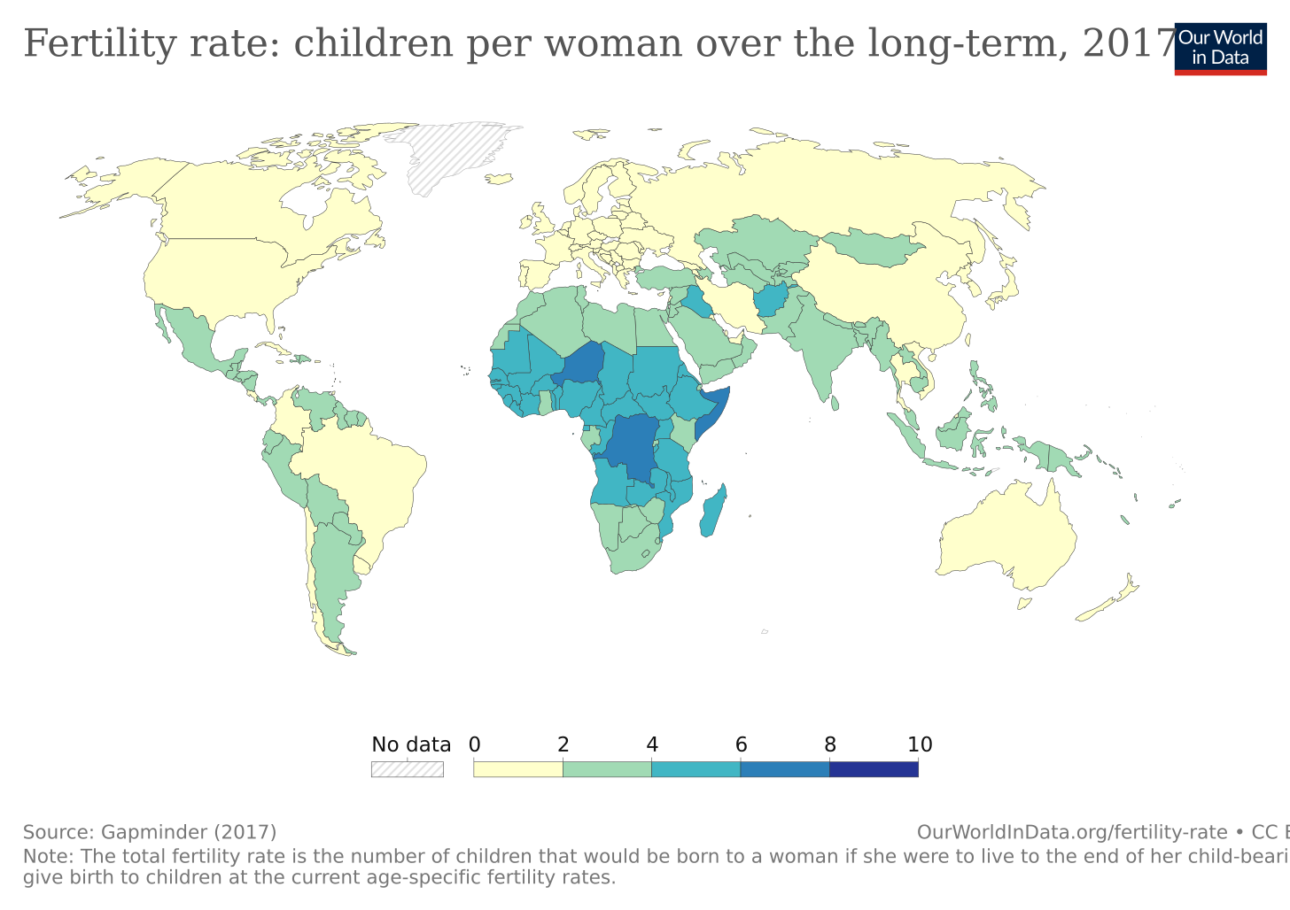 Fertility Rate - Our World in Data