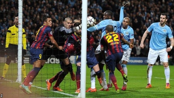 manchester city vs barcelona champions leagues 2015 images soccer