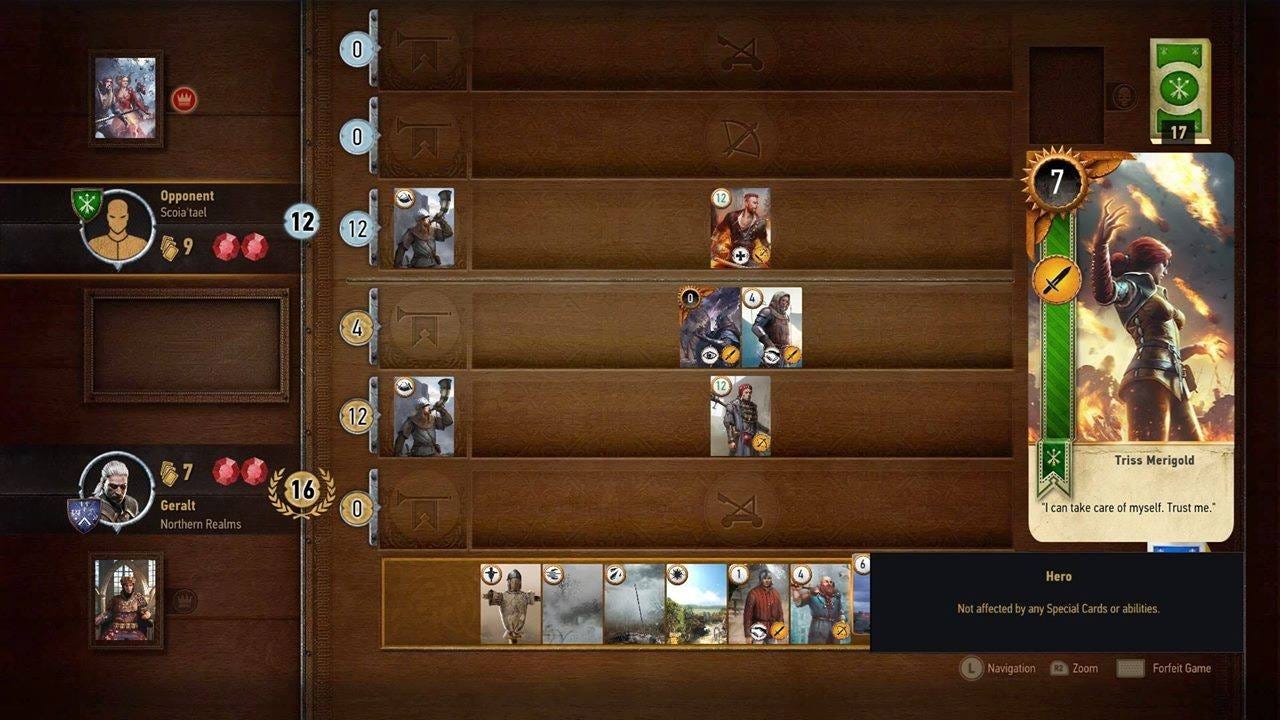 A game of Gwent in The Witcher 3