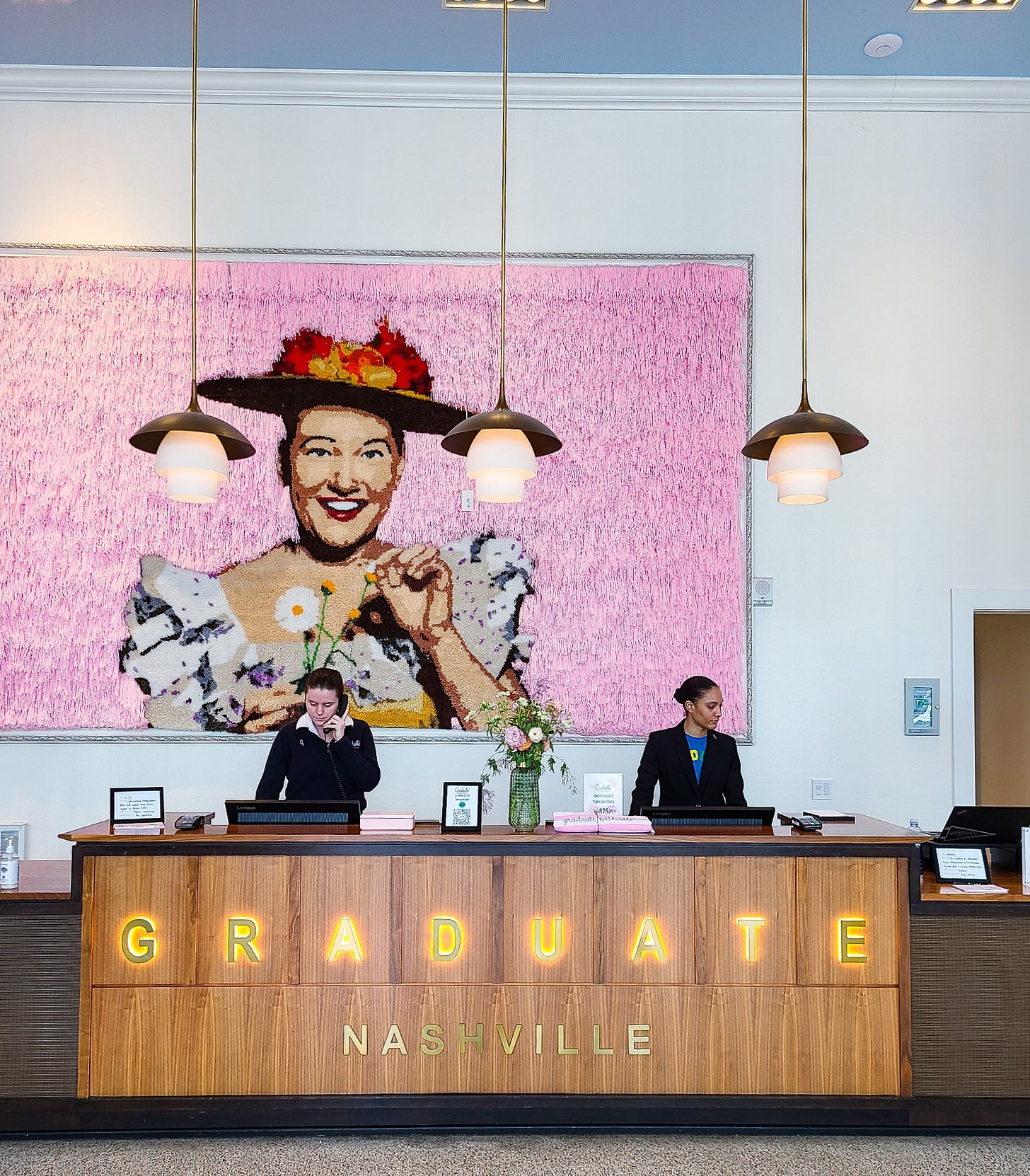 Front desk at Graduate Hotel