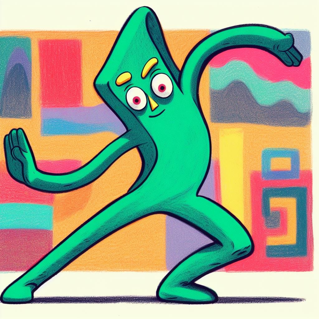 Gumby dancing