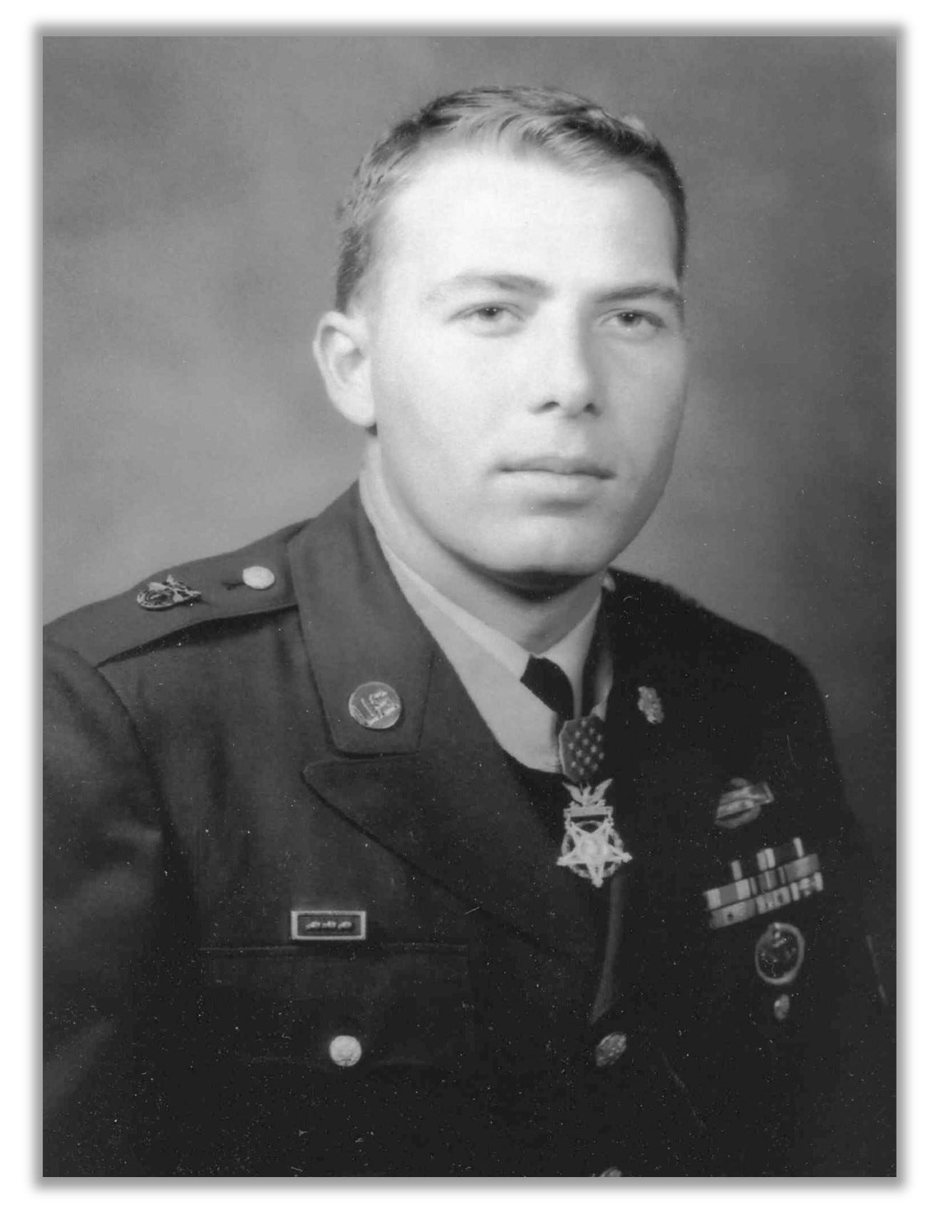 Headshot of Dix, in uniform. He is wearing his Medal.