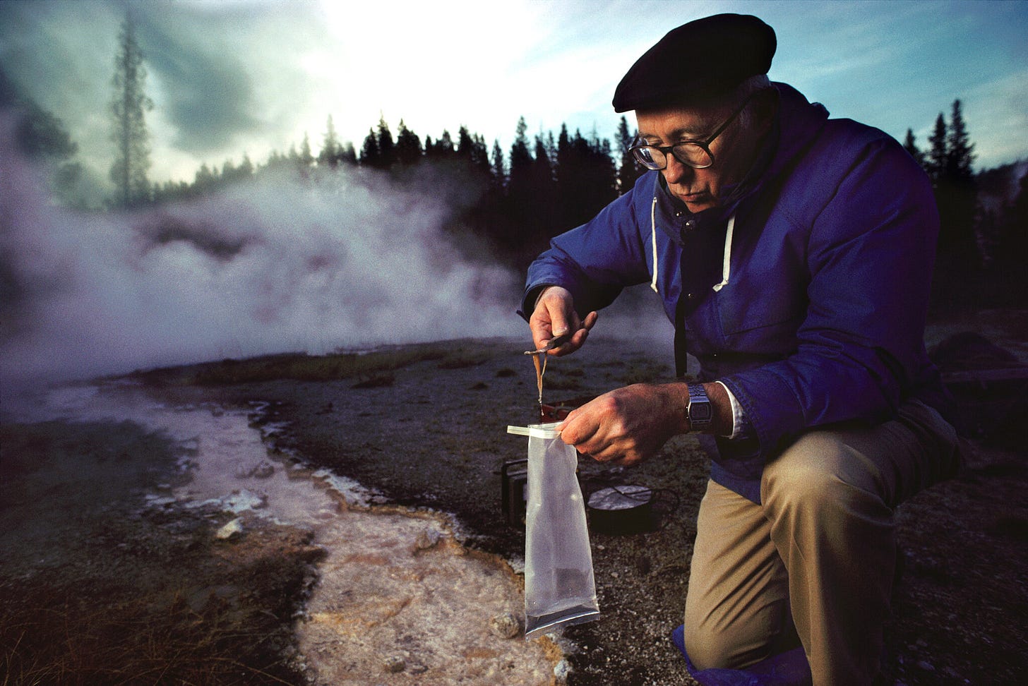 Dr. Thomas Brock, whose discovery of the Thermus aquaticus in Yellowstone National Park enabled the development of PCR. Image courtesy of NYT.
