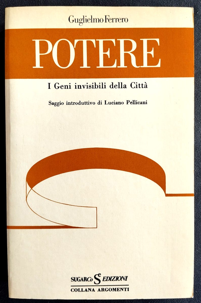 POTERE I GENI INVISIBILI DELLA CITTA Guglielmo Ferrero Sugar 1981