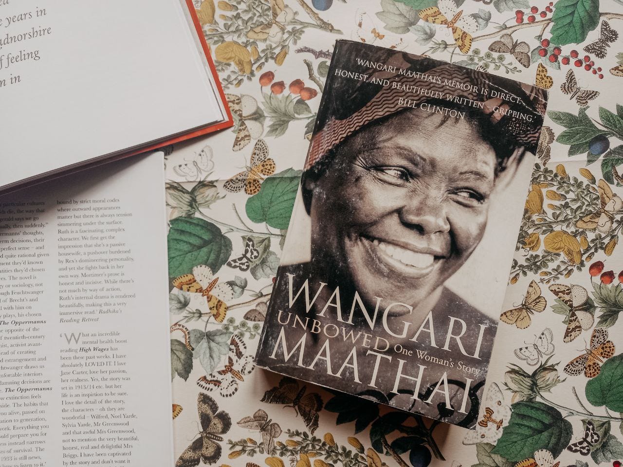 La mia copia del libro Unbowed. One woman's story.