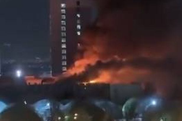 The cause of the fire is currently unknown