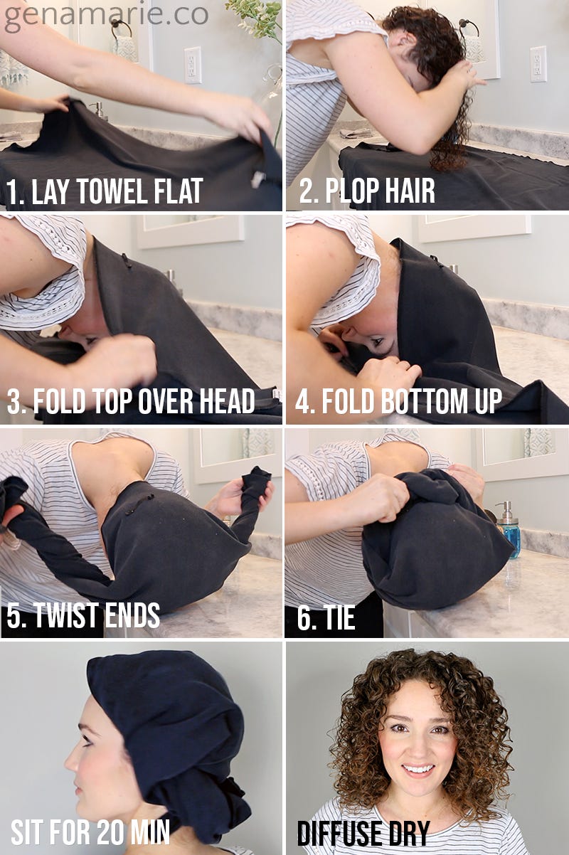 Plopping vs. Not Plopping. Does it make a difference? + How to Plop Curls –  Gena Marie