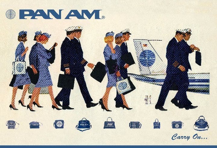 Airbus A380: Pan Am carry on advert “well… they were flying...