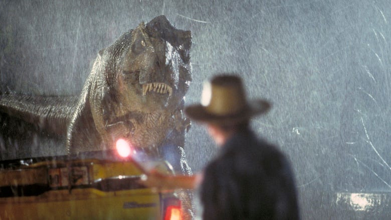 Jurassic park T-rex breakout 