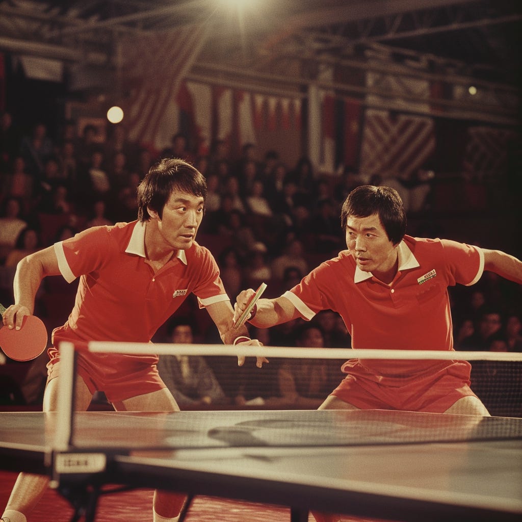 gregloving_1971_us_doubles_ping_pong_team_playing_Chinese_team__dd879bac-d496-4c36-ba07-e1a2fc40092f.png