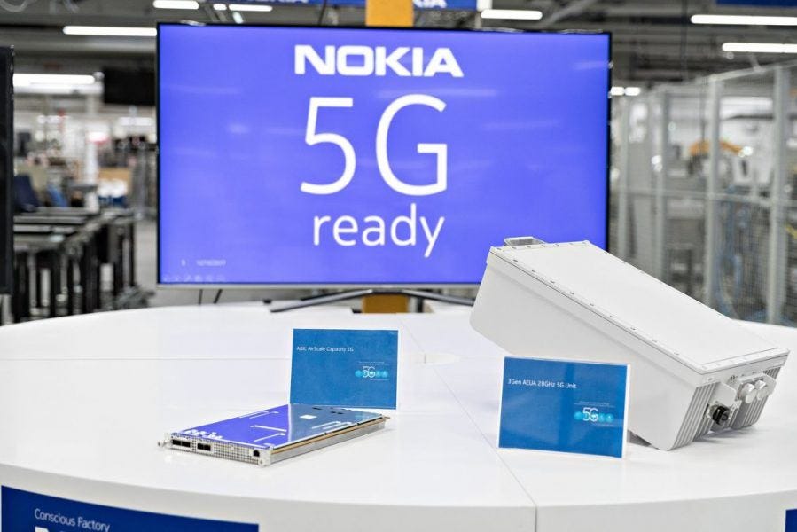 Nokia fighting tough 5G competition.