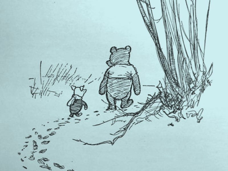 Illustration from the first edition of Winnie-the-Pooh, E.H. Shepard, 1926
