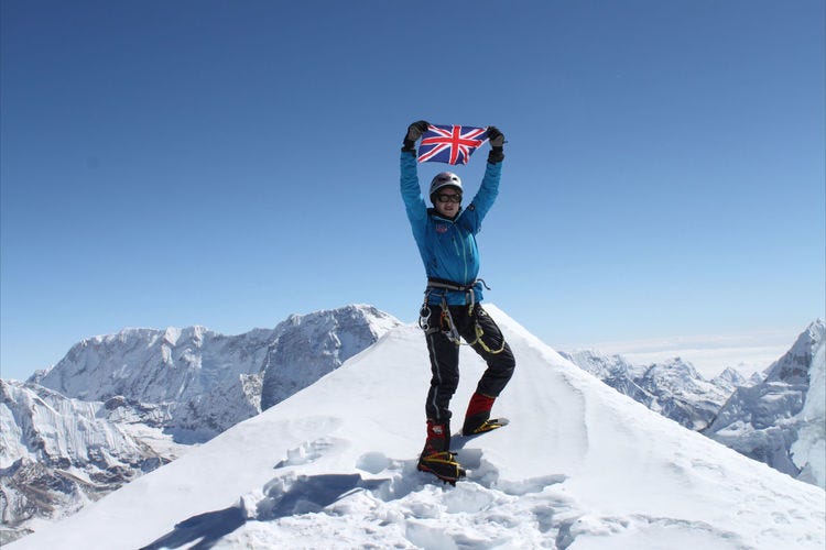 Bonita Norris on summit of Mount Everest