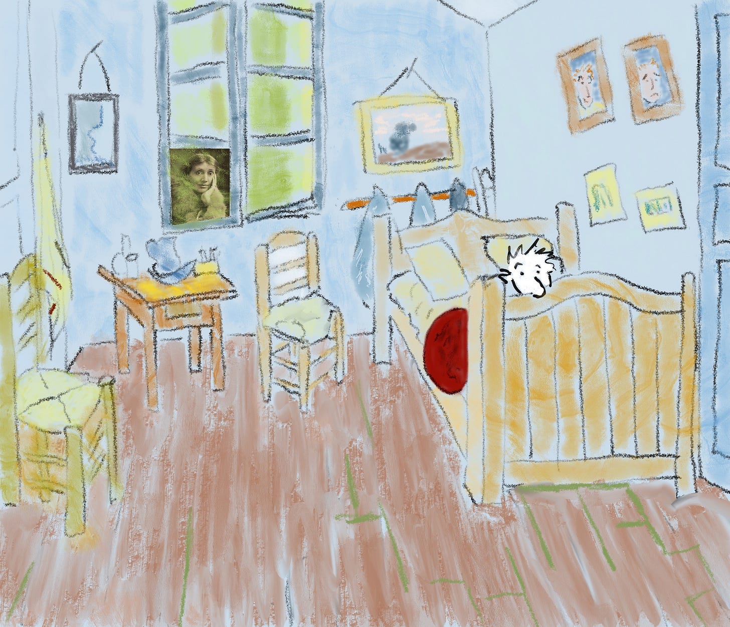 parody of Bedroom at Arles