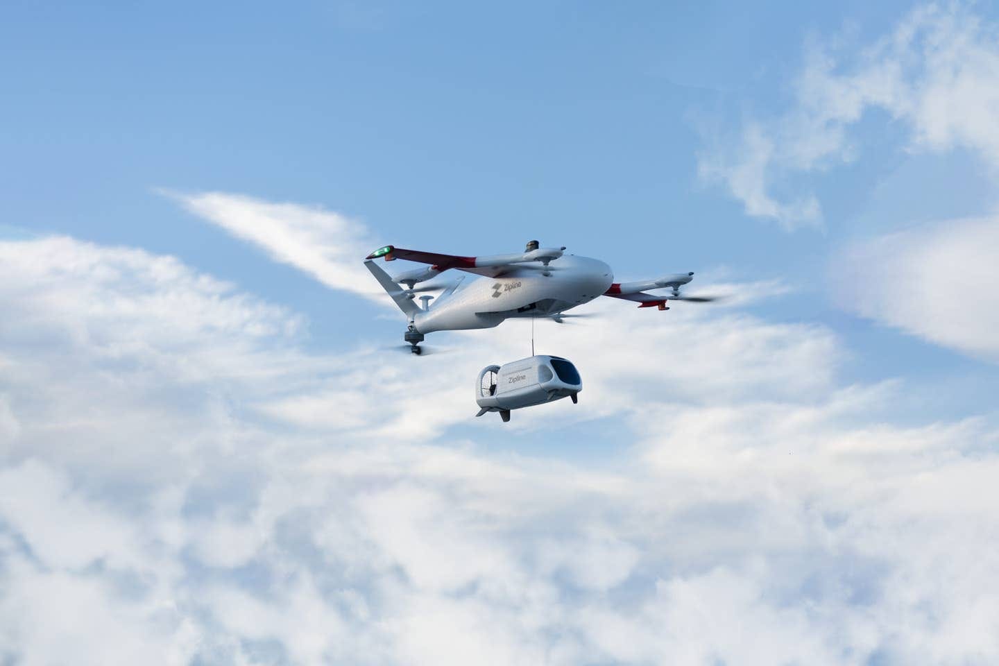 Zipline drone delivery P2 system