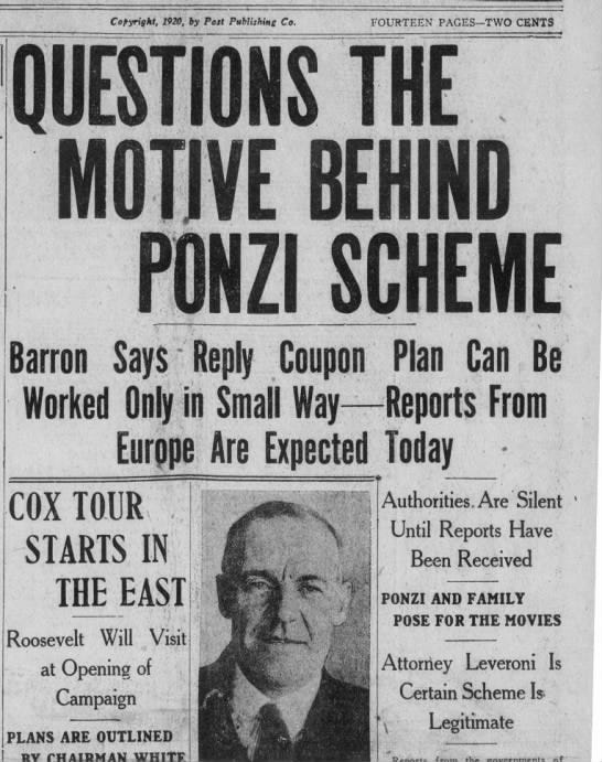Charles Ponzi (1920)