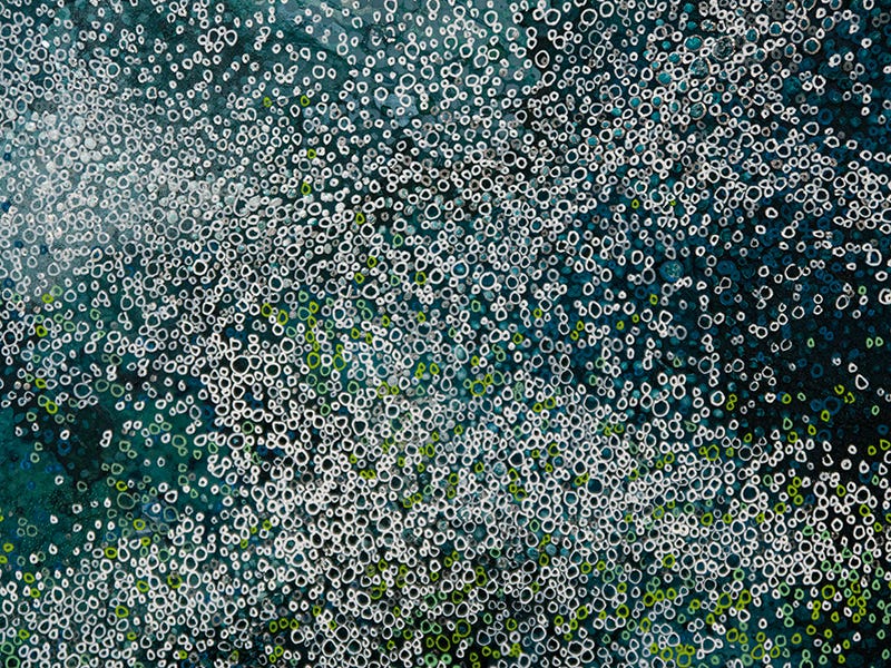 A drawing if hundreds of tiny bubbles