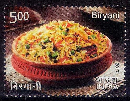 India - MNH Stamp - 2017 - Food Items - Biryani - (B-04/H3)a - BidCurios