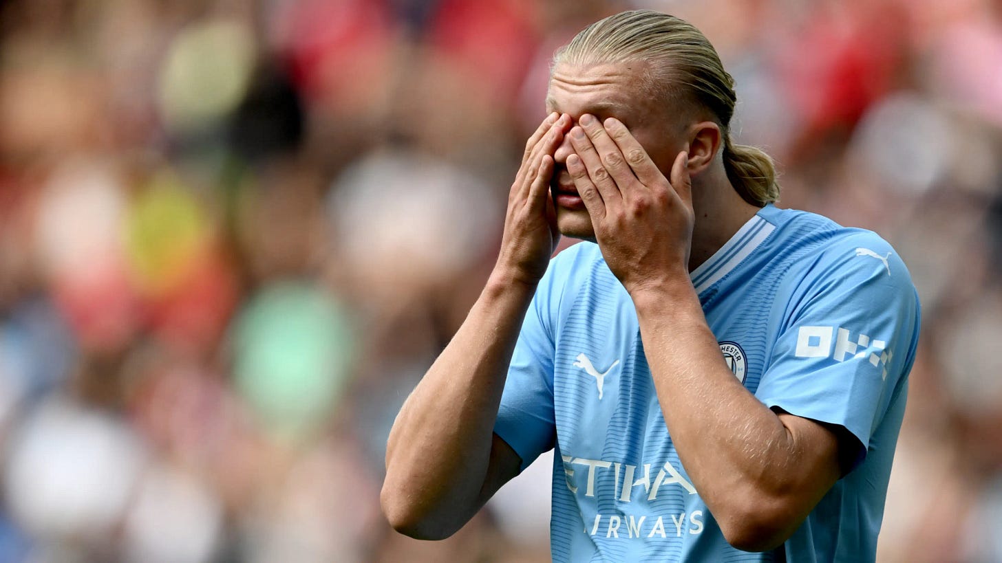 Haaland surprised Haaland surprised