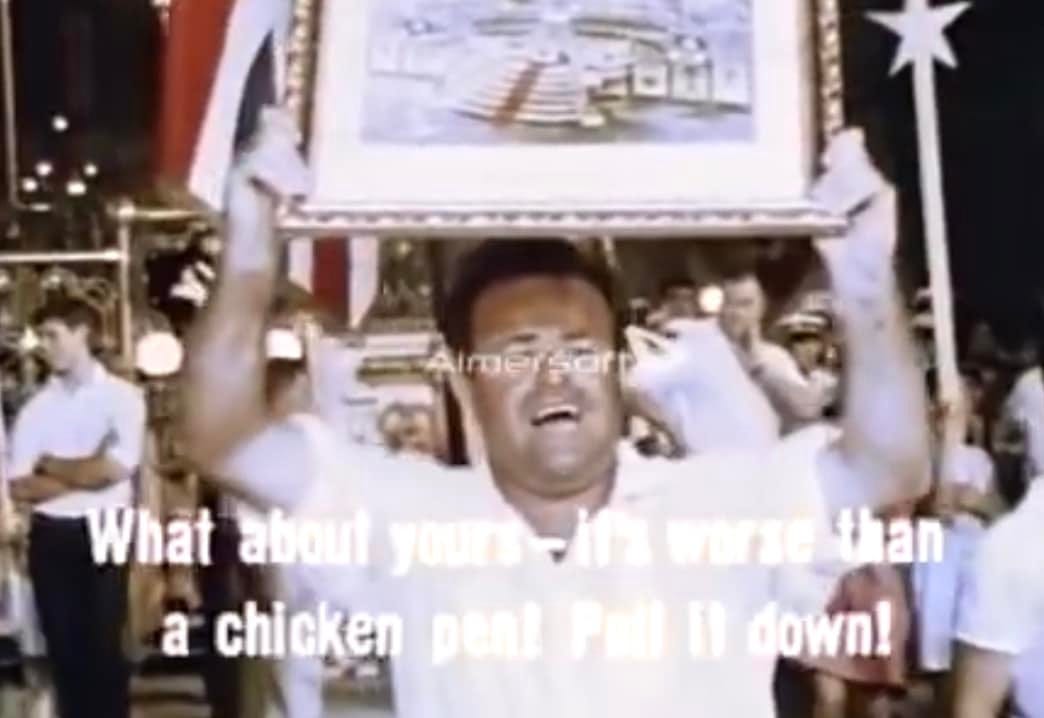 May be an image of 2 people and text