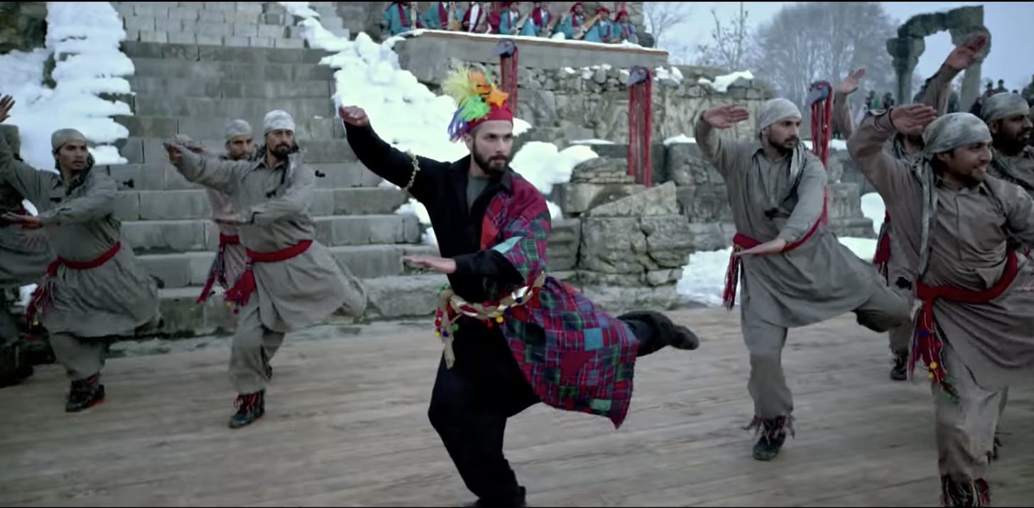 Haider performs Bismil at his mother’s marriage to his uncle (Haider, 2014)