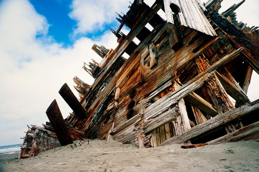 Pesuta shipwreck, Naikoon Park, Queen Charlotte Islands (Day 92)