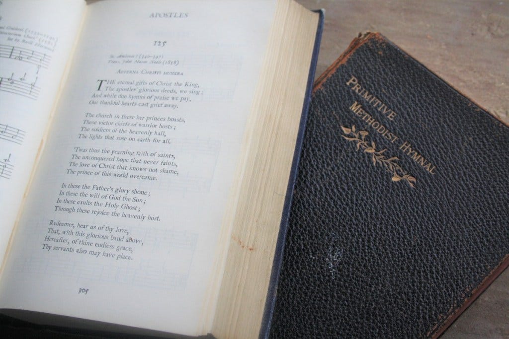 Picture of hymn books