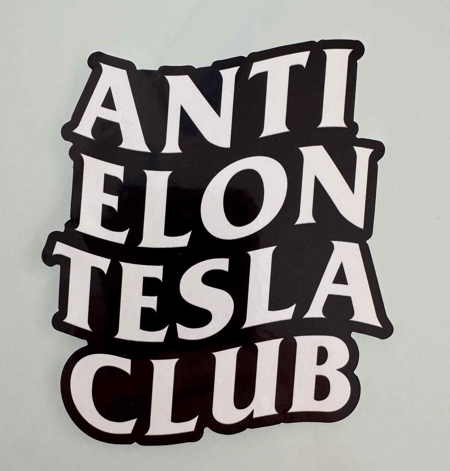 NEW Anti Elon Tesla Club Die-cut STATIC CLING Vinyl Non-adhesive Window  Sticker Bumper Sticker for Tesla Owners for Model X Y Z 3 Elon Musk - Etsy  Canada