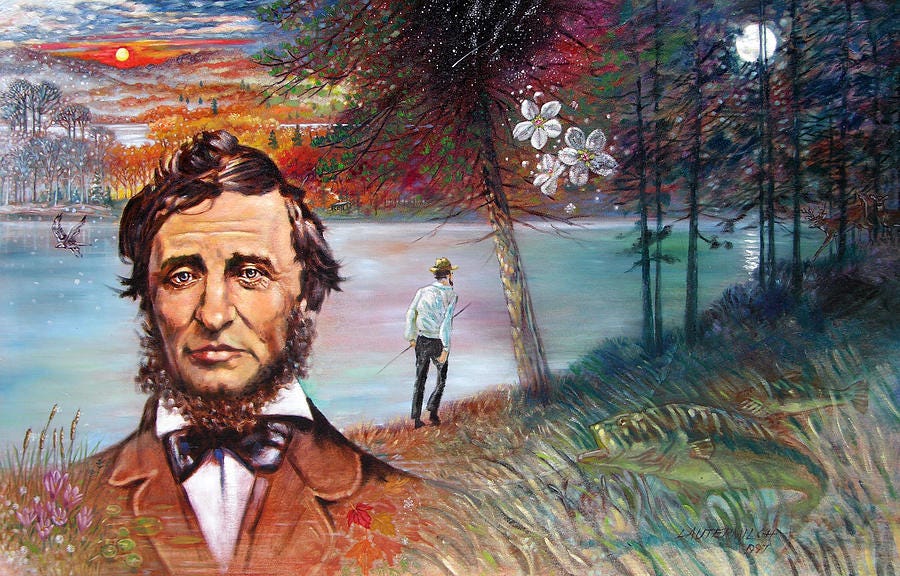 Henry David Thoreau Painting by John Lautermilch - Fine Art America