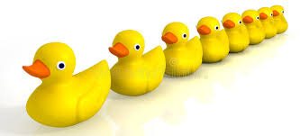 Your Toy Rubber Ducks in a Row Stock Illustration - Illustration of play,  black: 31567285