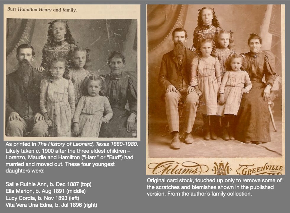 two versions of the same family photo two versions of the same family photo