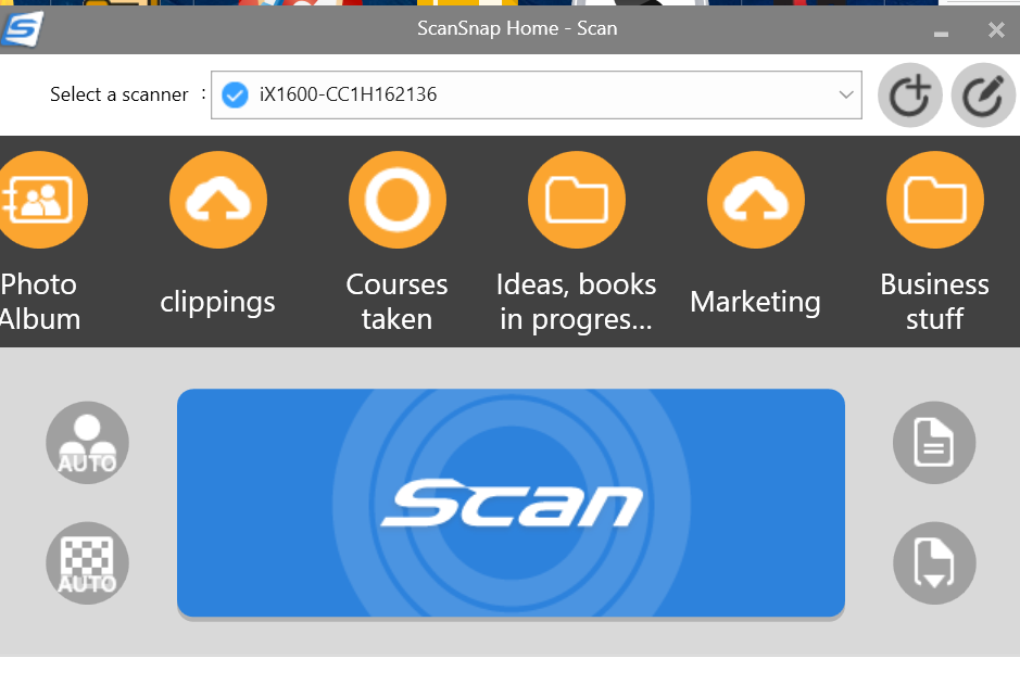Scansnap Profiles, by Terry Freedman