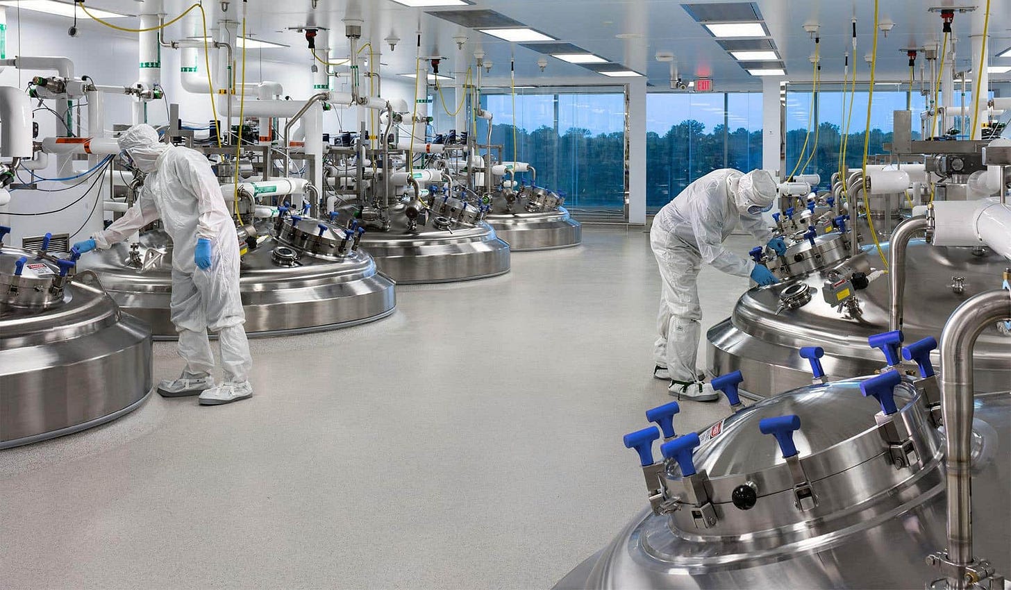 Departments in a Pharmaceutical Manufacturing Company