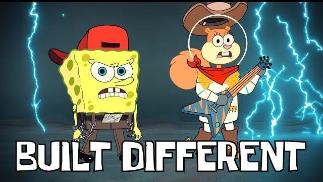 BUILT DIFFERENT Feat. Sandy Cheeks (Rap Music Video)