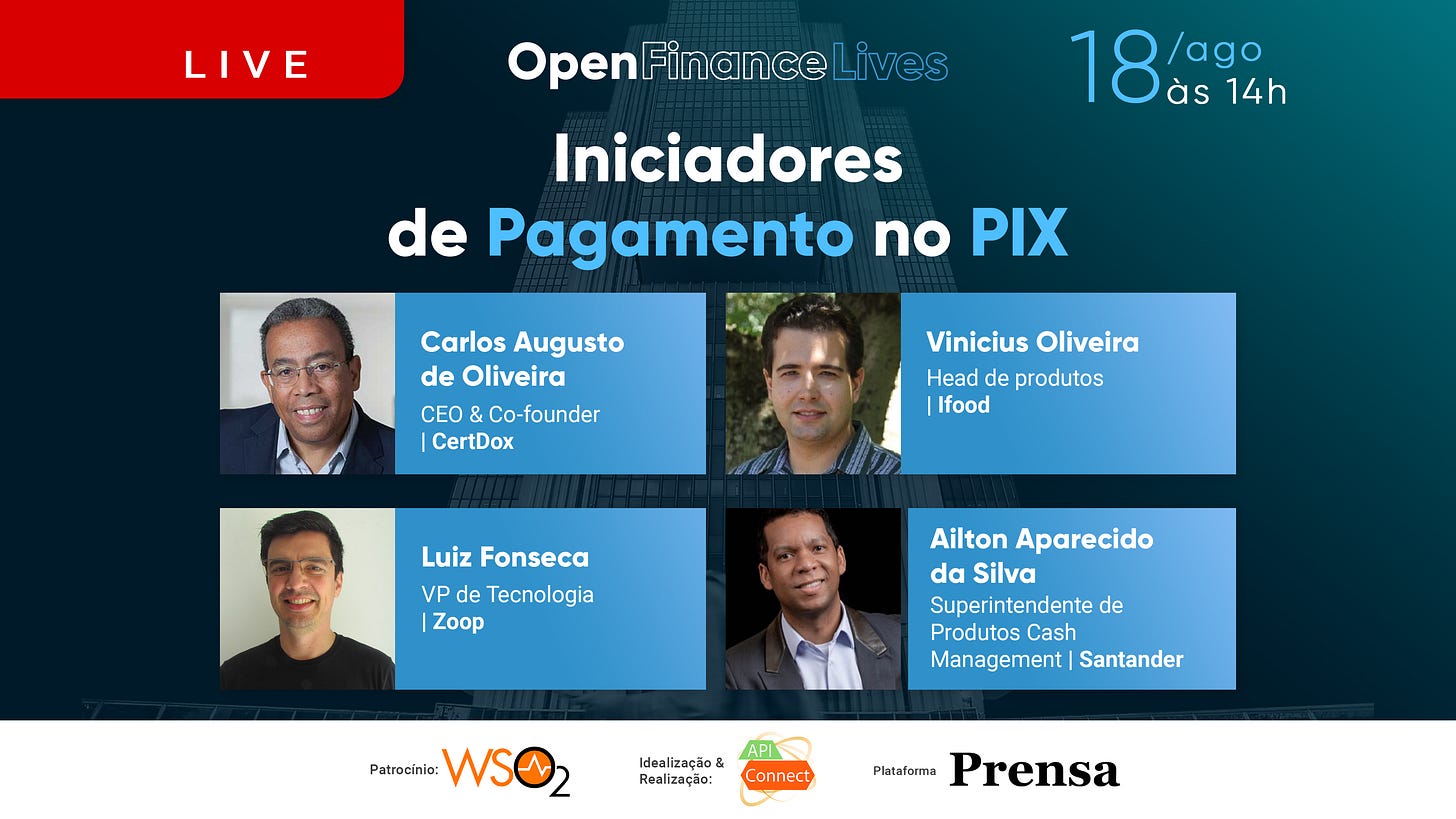 Iniciadores de Pagamentos no Pix