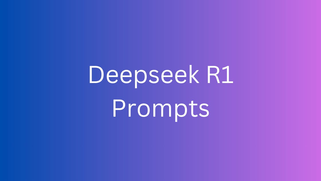 Here Are the 5 DeepSeek R1 Prompts I Use for Coding as a Developer