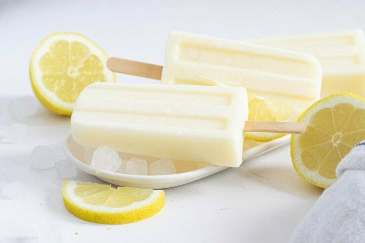 Polo de leche condensada con limón