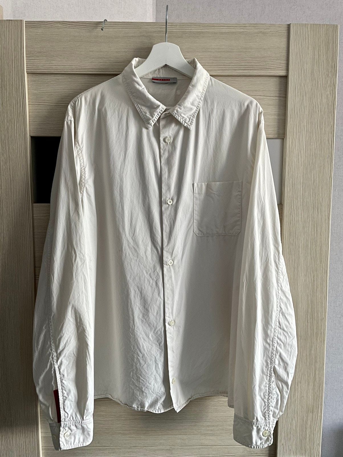 Prada Prada Sport Vintage Linea Rossa White Button Shirt Size XL Size US XL / EU 56 / 4 - 1