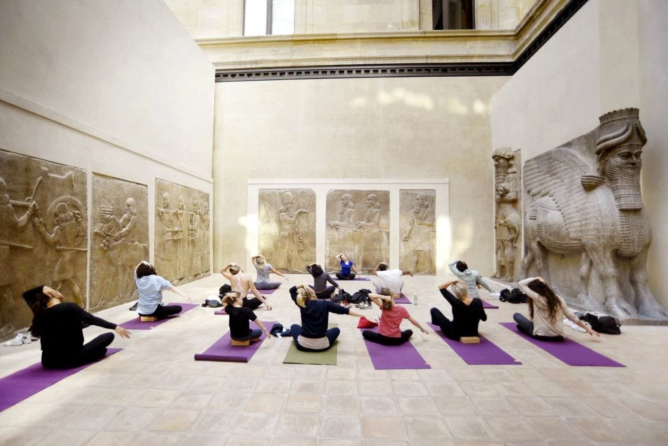 Yoga and culture: yoga and meditation at museums in Paris, France