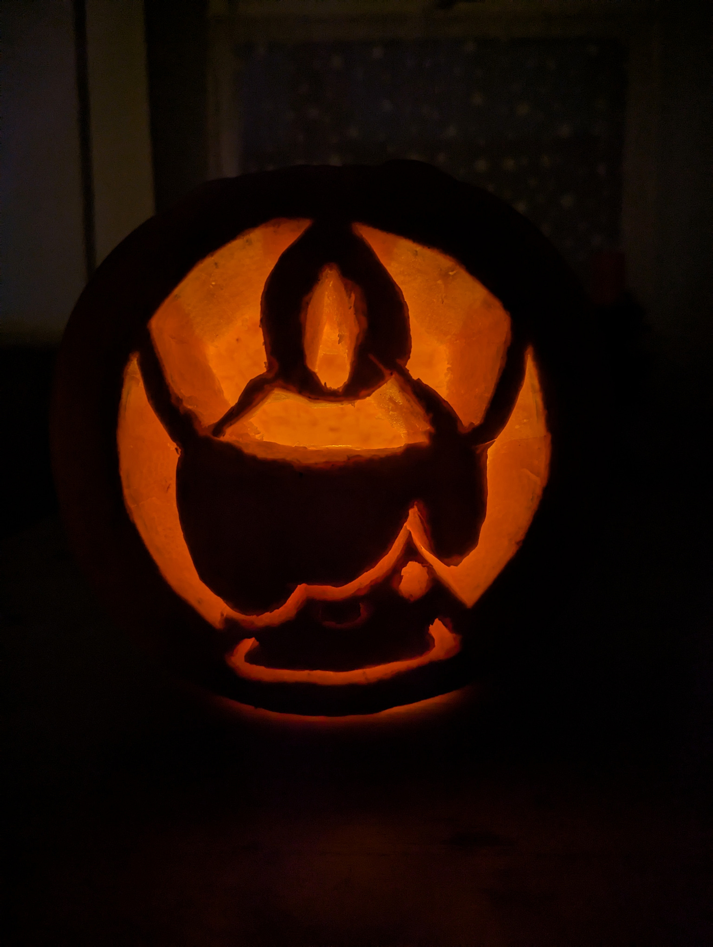 A Litwick pumpkin carving sent in by Affie