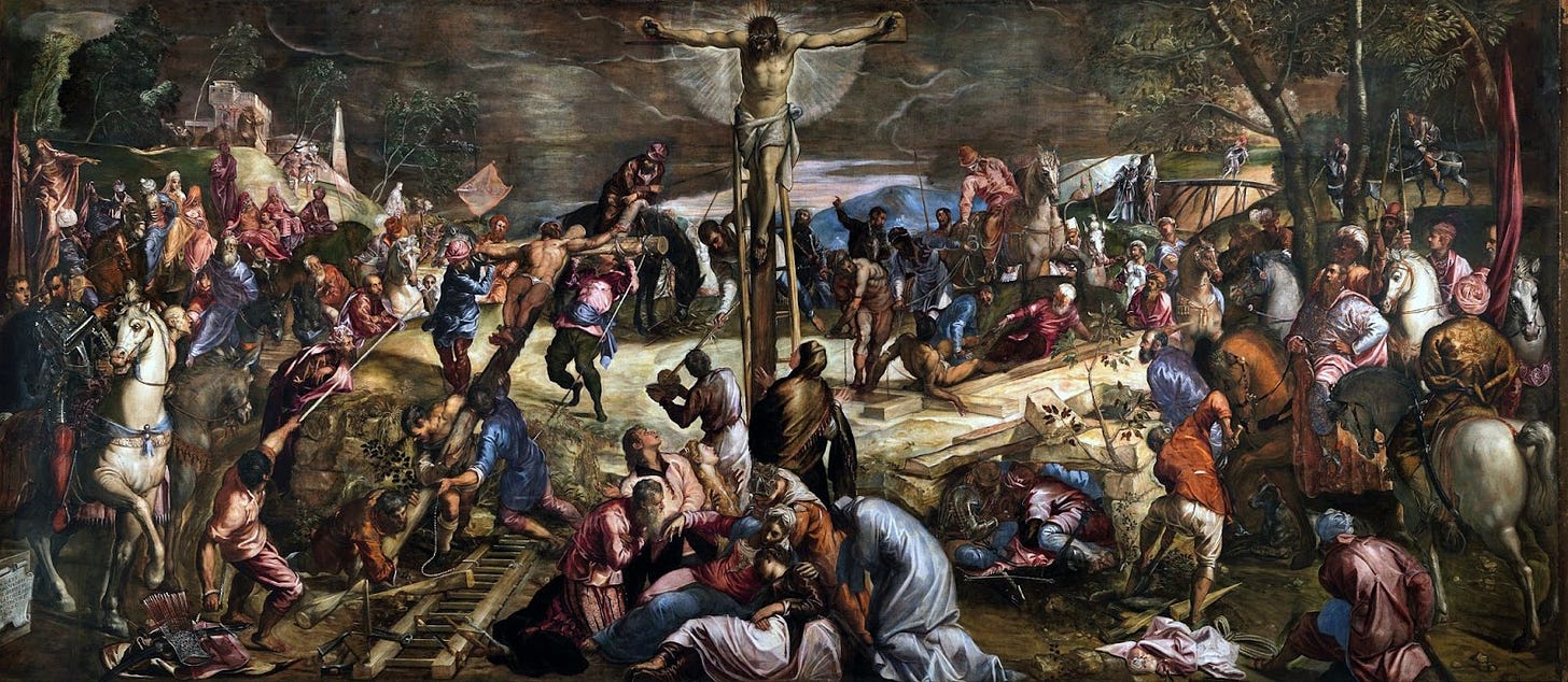 "The Crucifixion" by Tintoretto