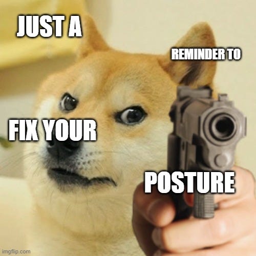 Everyone needs to have a good posture - Imgflip